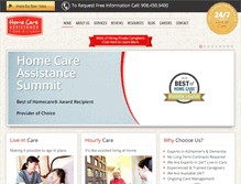 Tablet Screenshot of homecareassistancesummit.com